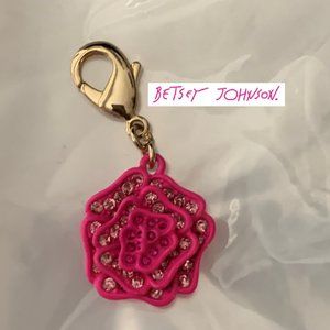 NWOT  --  Betsey Johnson Rose Charm